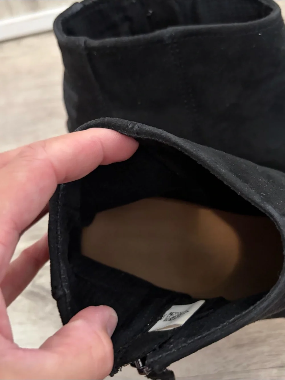 TOMS Avery Wedge Booties Black Ankle Boots Women’s Size 10 Fall Career